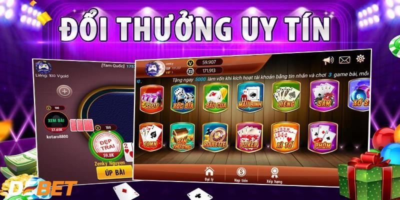 Chơi thắng đổi thương ngay với Game bài tại Debet