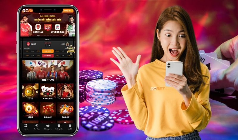 Đăng ký DEBET ngay trên app