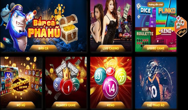 Kho game đa dạng, ăn thưởng cao